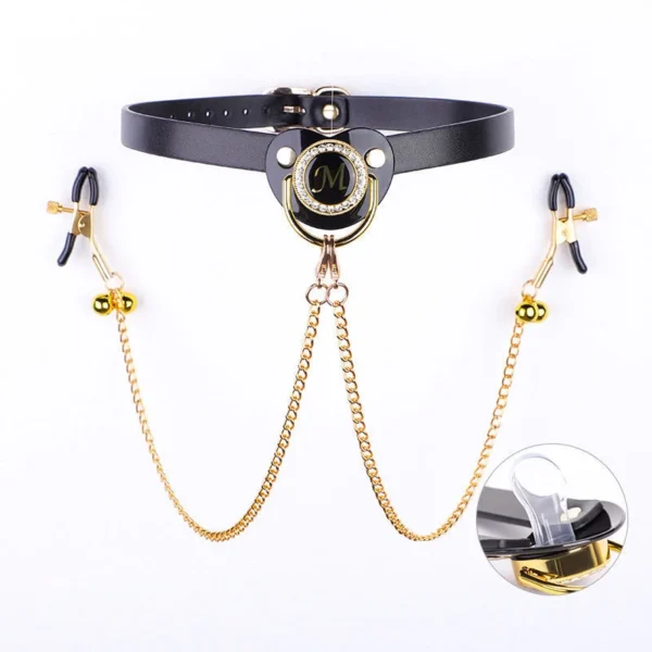Mouth Gag Necklace Pacifier