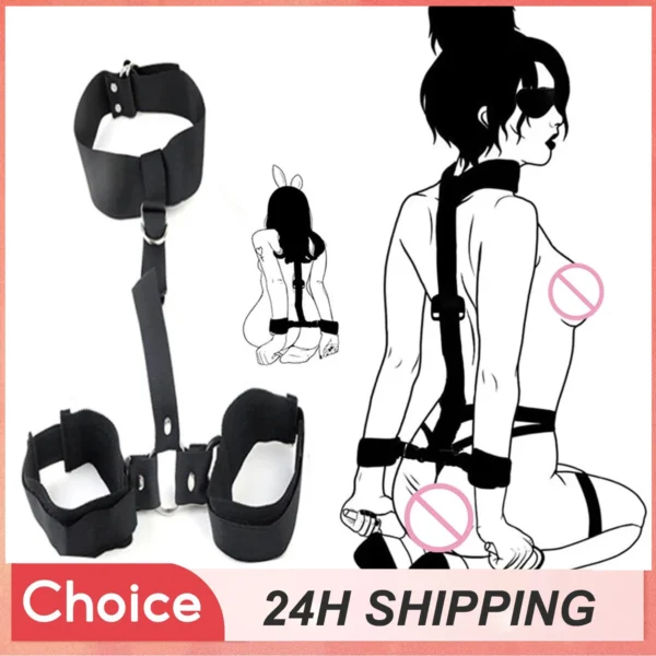 BDSM Leg and neck cuffs kit