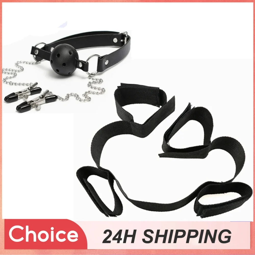 BDSM Leg and neck cuffs kit - Image 6